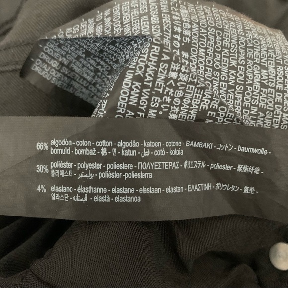 Faux Leather Skinny Black Zara Biker Jeans Size 4 - Picture 12 of 15